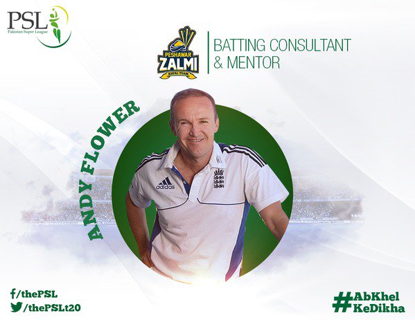 TeamZalmi's tweet photo. Former England coach Andy Flower joins #PeshawarZalmi as Batting Consultant &amp; Mentor! #HBLPSL #AbKhelKeDikha https://t.co/d13mKudAkS