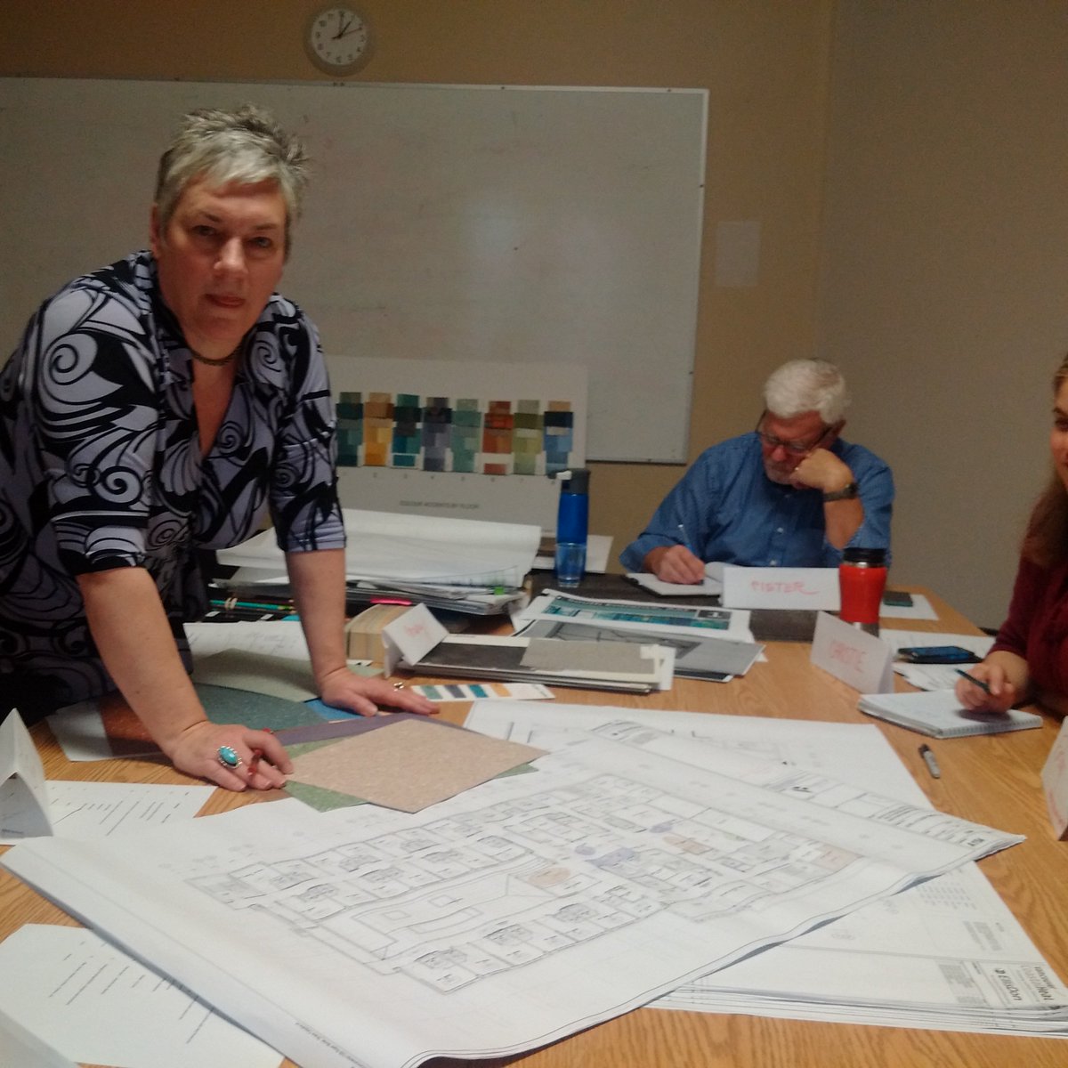 PiddockePam's tweet photo. Interior design selection for new Segal building for mental health at VGH https://t.co/vH0AsID4Wz