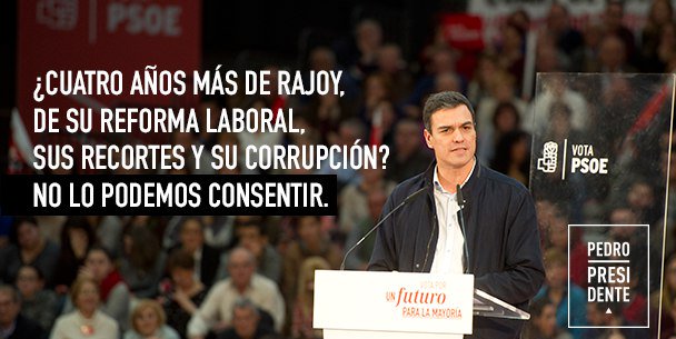 jesusfranco87's tweet photo. Si no gana el @PSOE las elecciones no habrá cambio y seguirá en el gobierno el PP  #PedroPresidente #CARAaCARA2015 https://t.co/jeXIxw9Ywb