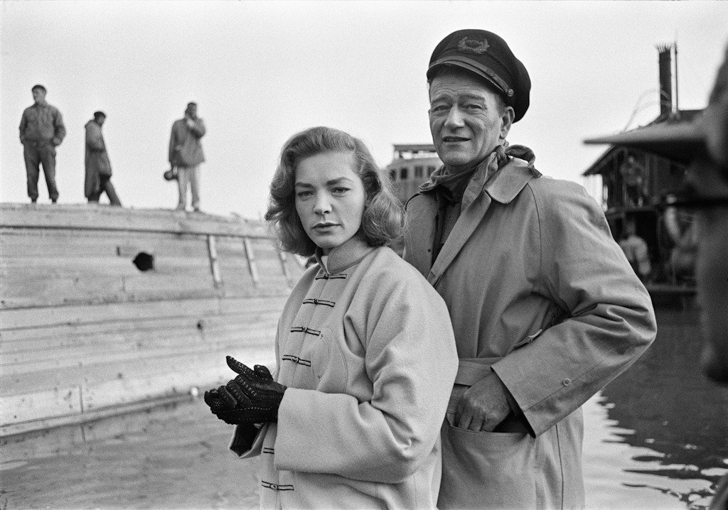 What Did John Wayne and Lauren Bacall Look Like  in 1955 