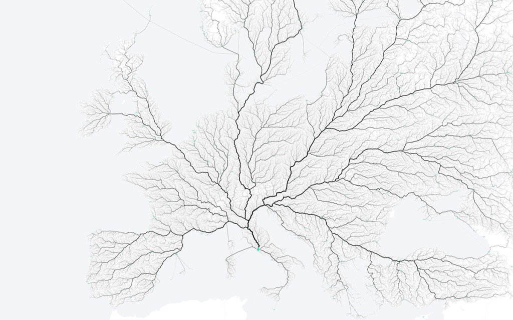Here are all the roads that really do lead to Rome bit.ly/1O0Cokp
