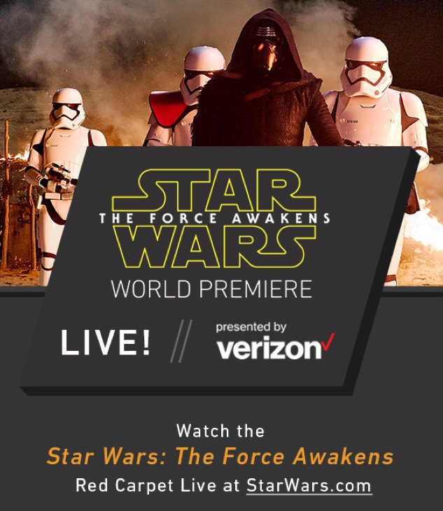 AbsoluteCOD's tweet image. Today at 5:30 PT / 8:30 ET head to StarWars.com to watch #StarWars #TheForceAwakens world premiere #LIVE!