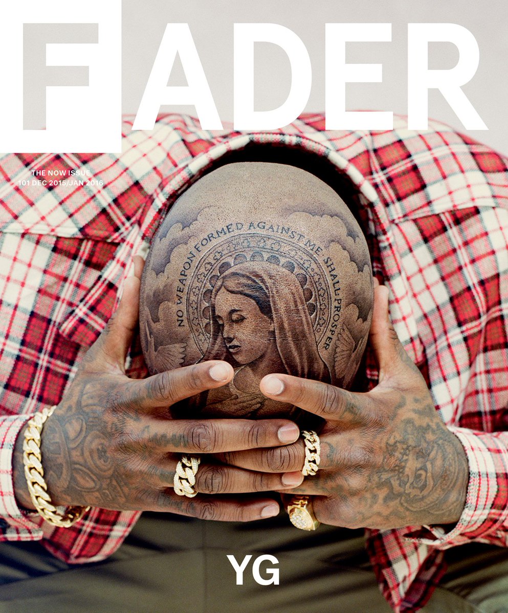 thefader's tweet photo. Get @YG's #FADER101 issue from the shop. 

✈️ Shipping internationally  🌎🌏🌍
https://t.co/LwIwW3Dcqb https://t.co/ZPhIO60Qti