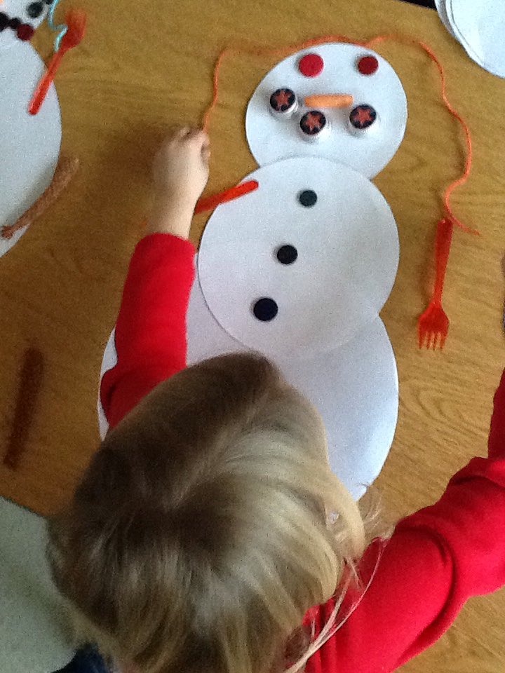 InspirationsinK's tweet photo. A loose parts snowman station! https://t.co/msVrdGmMin