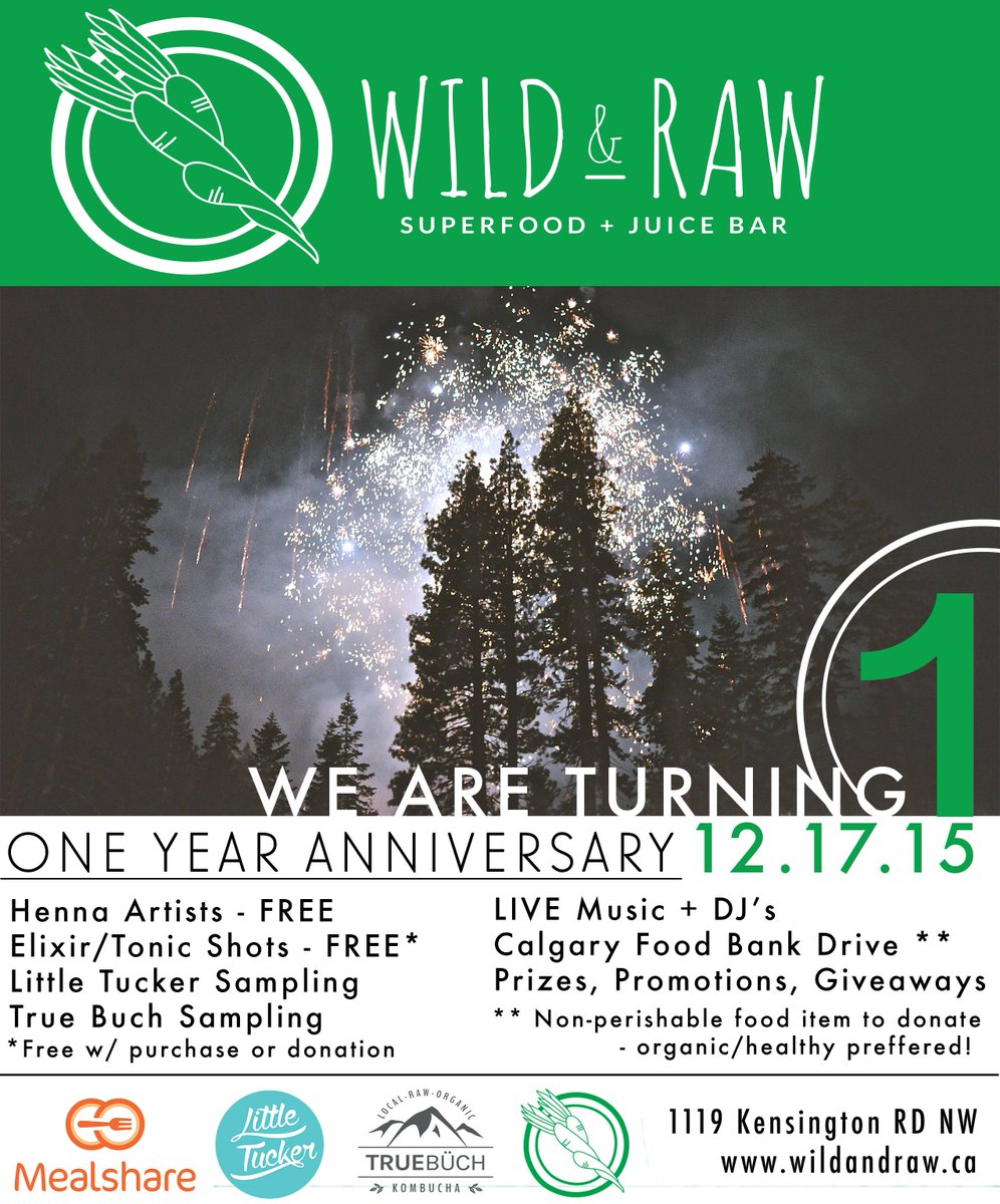 WildAndRawYYC's tweet photo. It's our birthday this Thursday, and you're invited!! https://t.co/OfUWAV3B4N https://t.co/rmwVJSIyzg