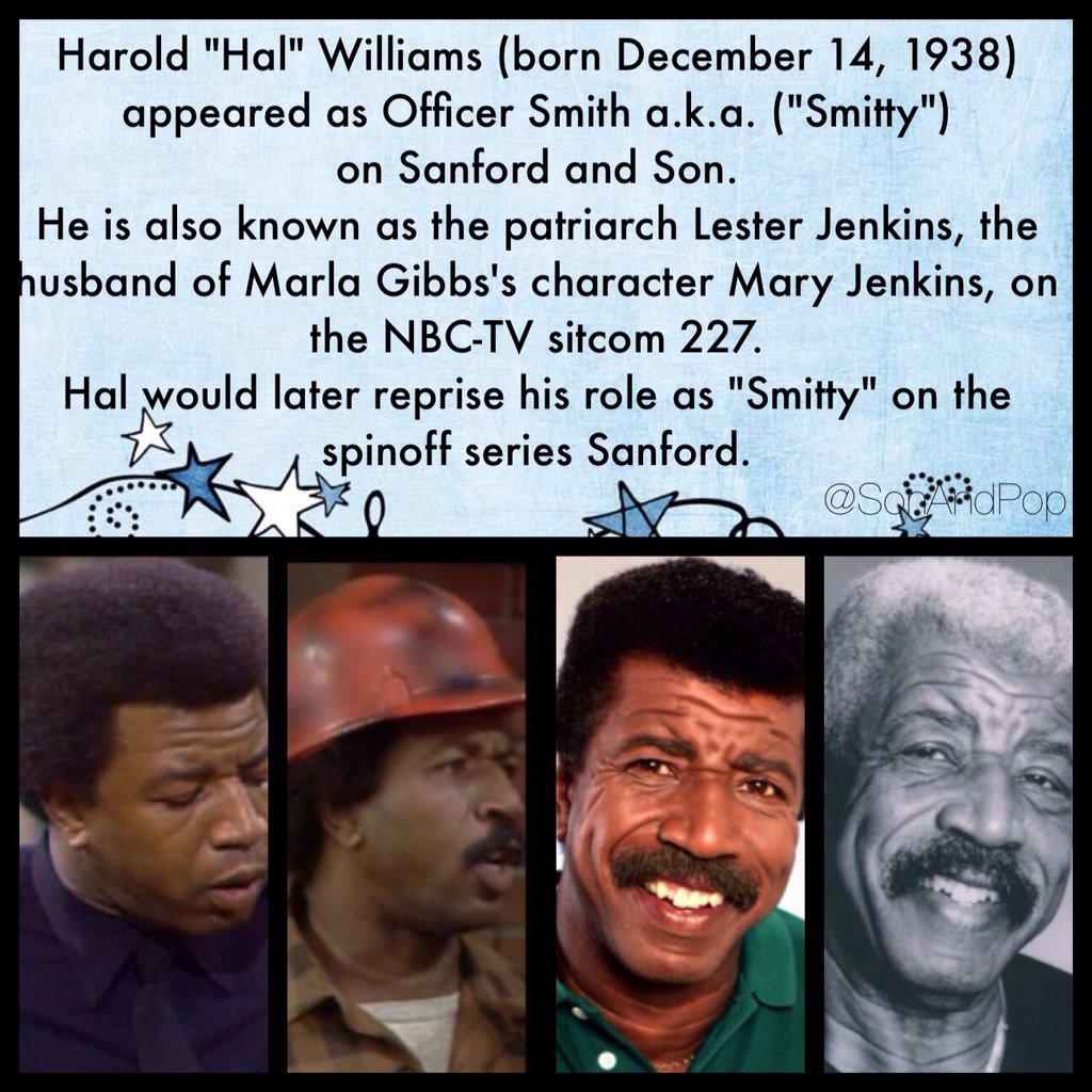 Happy Birthday to actor Hal Williams    
