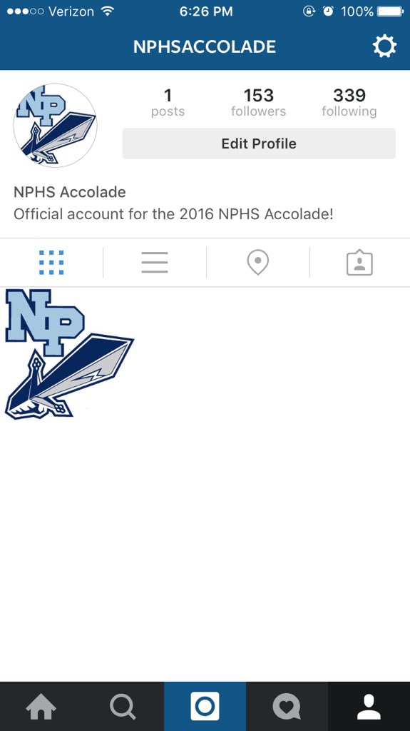 Make sure you follow us on Instagram 📸 nphsaccolade
