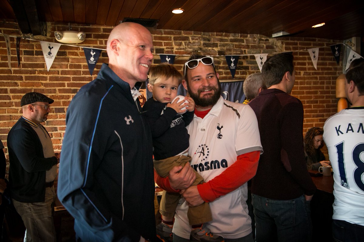 SpursOfficial's tweet photo. While in Baltimore, @friedel_b also visited @SpursBaltimore for a Q&amp;A session @RyleighsOyster @UnderArmour https://t.co/0APMsjmLqJ