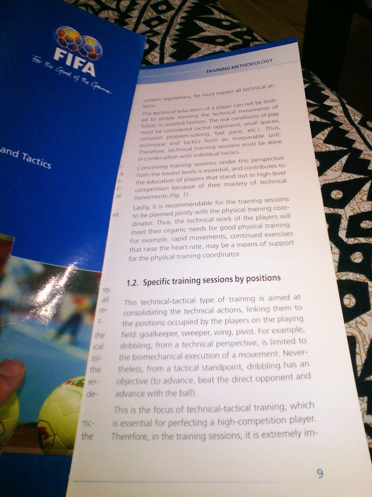 Fifa training book from 2005...