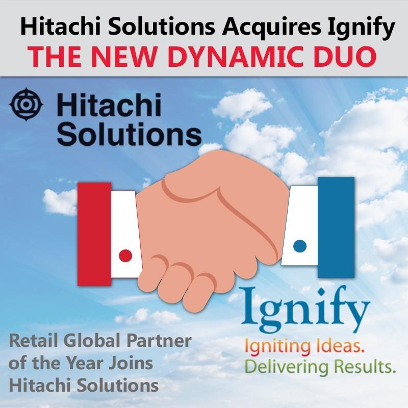 ignifydax's tweet image. Hitachi Solutions aquires Ignify. Read about the new dynamic duo here: ow.ly/VSA50 @HitachiSolUS