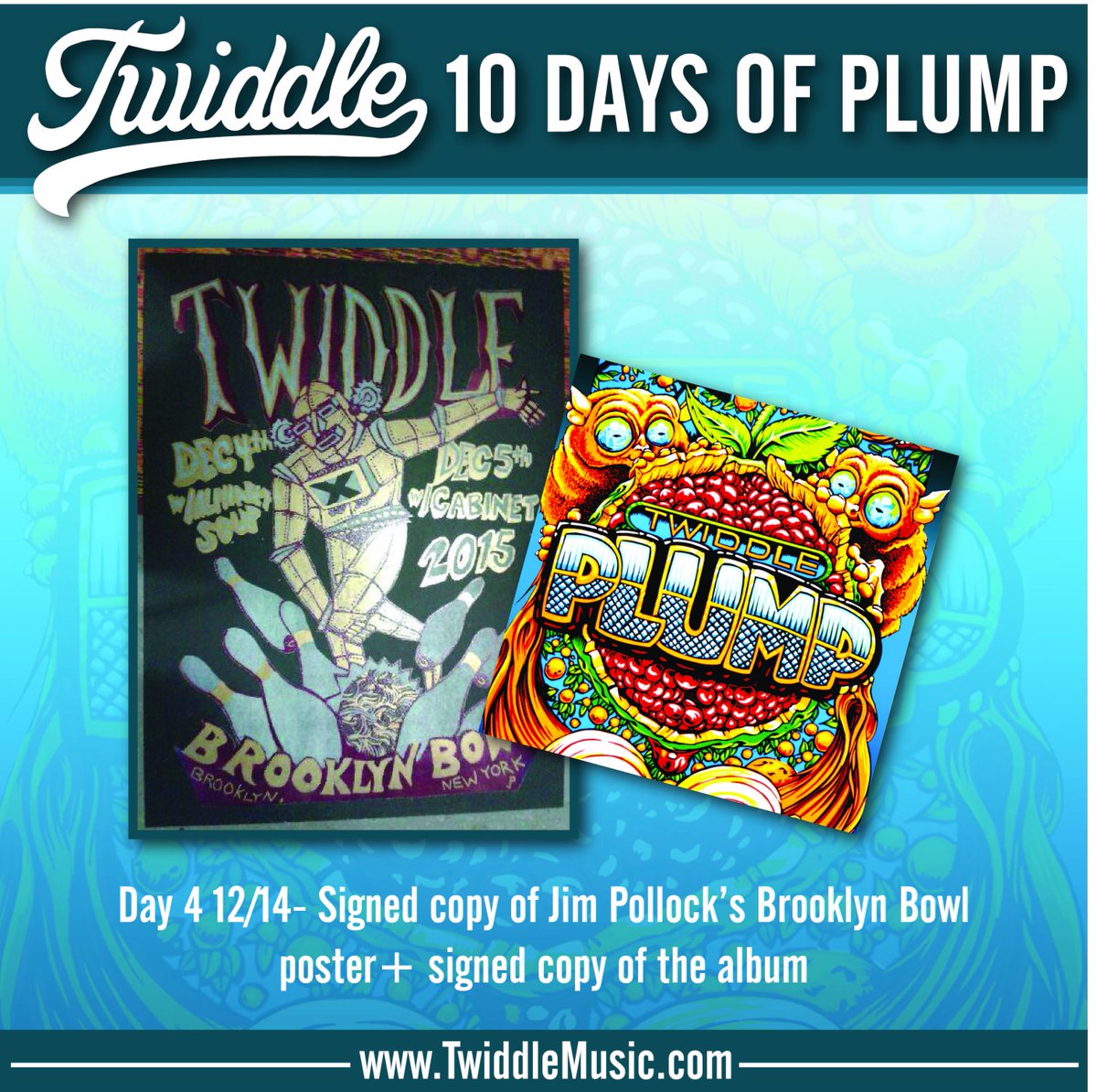 RelixMag's tweet photo. Day 4 of @Twiddlemusic's #10DaysofPLUMP! Enter to win a signed poster + a copy of PLUMP! :: https://t.co/lEv3VIpLQY https://t.co/KdHbLq049u