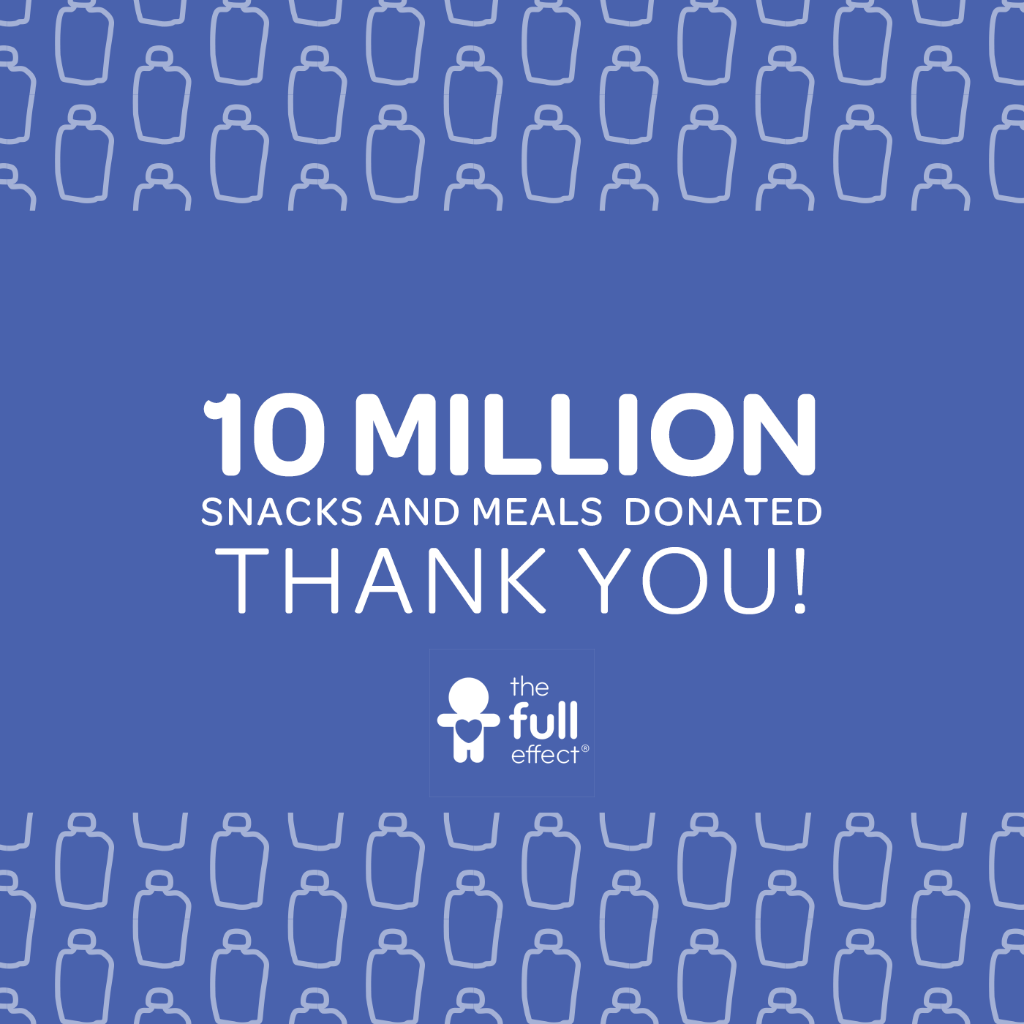 PlumOrganics's tweet photo. BIG NEWS! #TheFullEffect has donated 10 million organic meals & snacks to little ones in need in throughout the US! https://t.co/s1zfuSwNHA