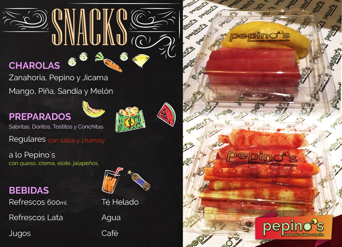 Pepinos_Saltilo's tweet photo. #snacks #Pepinos #saltillo #fruta #chamoy #papitas https://t.co/rKCXTfHXJG
