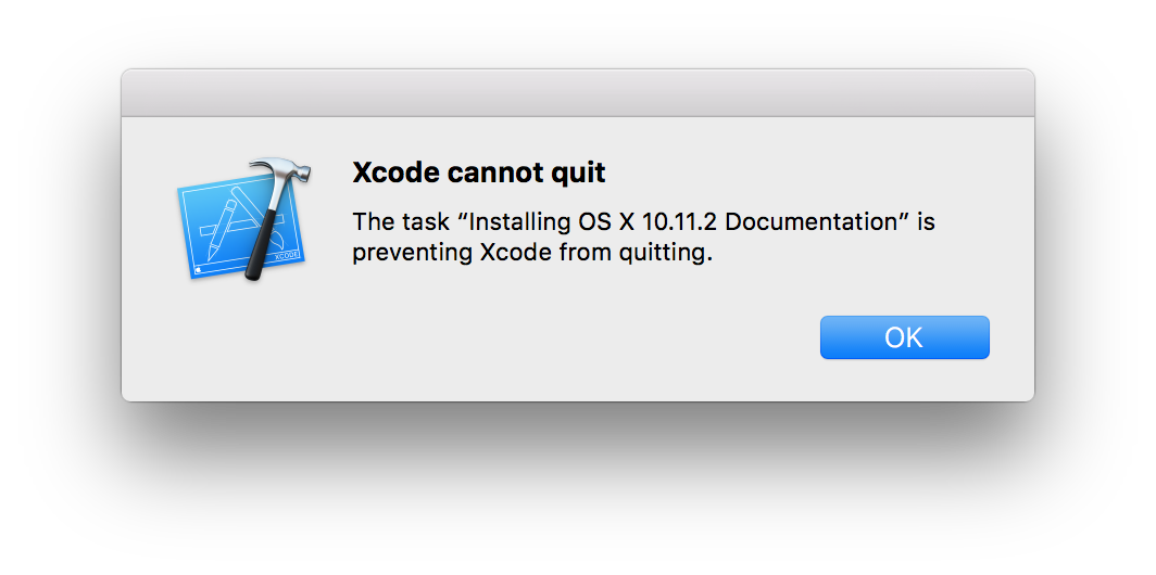 wtfxcode's tweet image. Xcode cannot quit…
…crashing
…sucking
…ruining your life