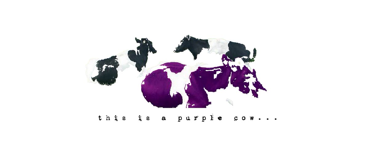 PiinuttAvenue's tweet photo. Be the Purple Cow
#JustThinkDifferent https://t.co/fwCMBOMl1U