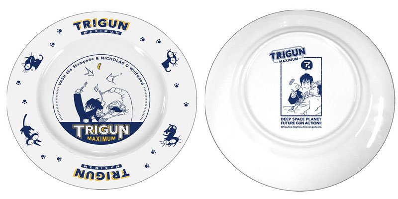 希少 トライガンマキシマム パスタ皿 TRIGUN ヴァッシュ ウルフウッド