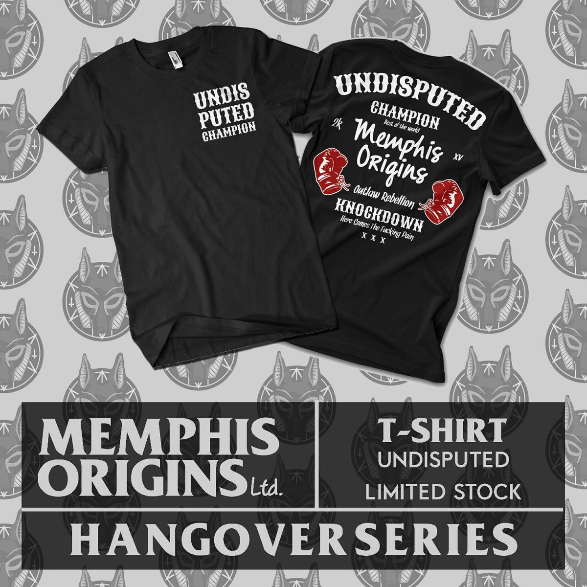 New arrival "HANGOVER SERIES"
UNDISPUTED TSHIRT
IDR 110K exclude shipping cost
Available size M-L-XL (US)