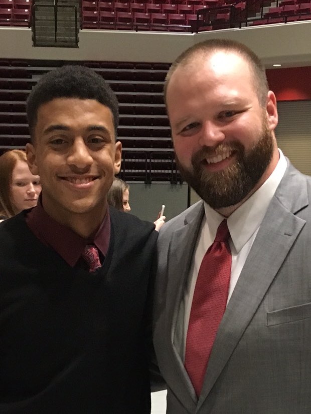 CoachMorsey's tweet image. Very proud that I got to coach all these guys this year. These seniors were a special group #HogsEat #UnionFB