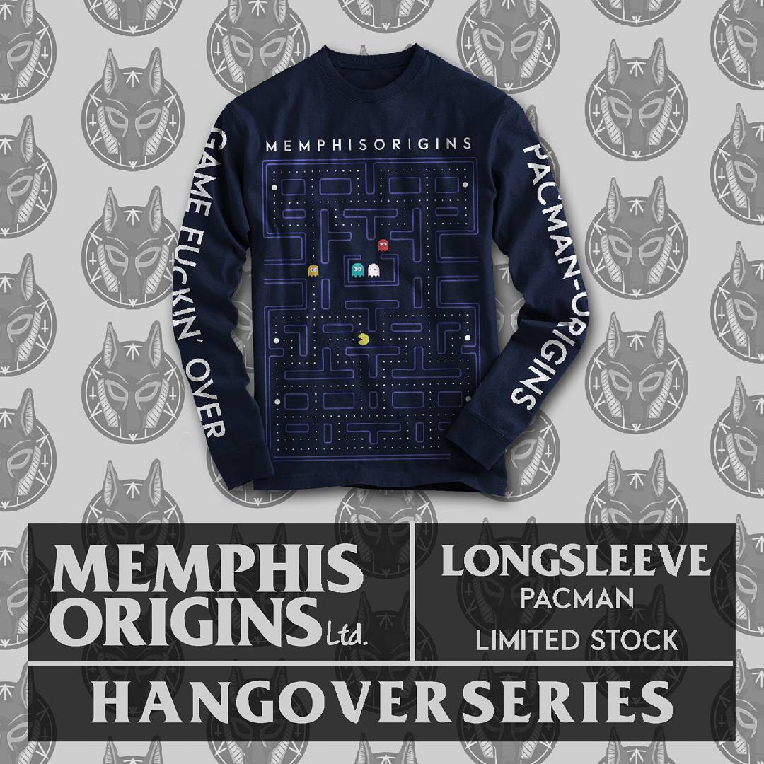 New arrival "HANGOVER SERIES"
PACMAN LONGSLEEVE
IDR 120K exclude shipping cost
Available size M-L-XL (US)