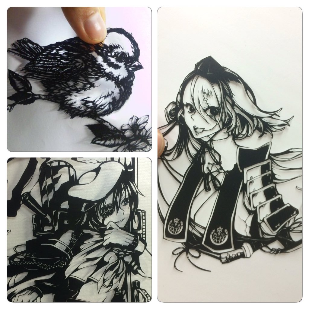 #僕の切り絵が好きそうなフォロワーさんにRTして届けておくれ絵
今年切った切り絵の一部まとめ。
来年は動物とか創作もっと切るつもりー 