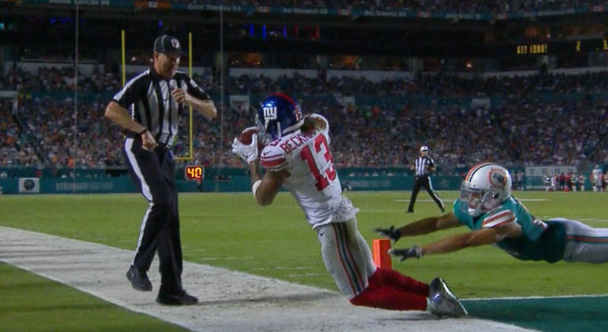 SportsCenter's tweet photo. Touchdown, Odell Beckham Jr.

That guy is good. https://t.co/moQO2K3Jge