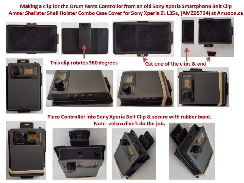 Need a belt clip for your DrumPants? @WuteverCanada created this ingenious DIY solution with a cell phone clip!