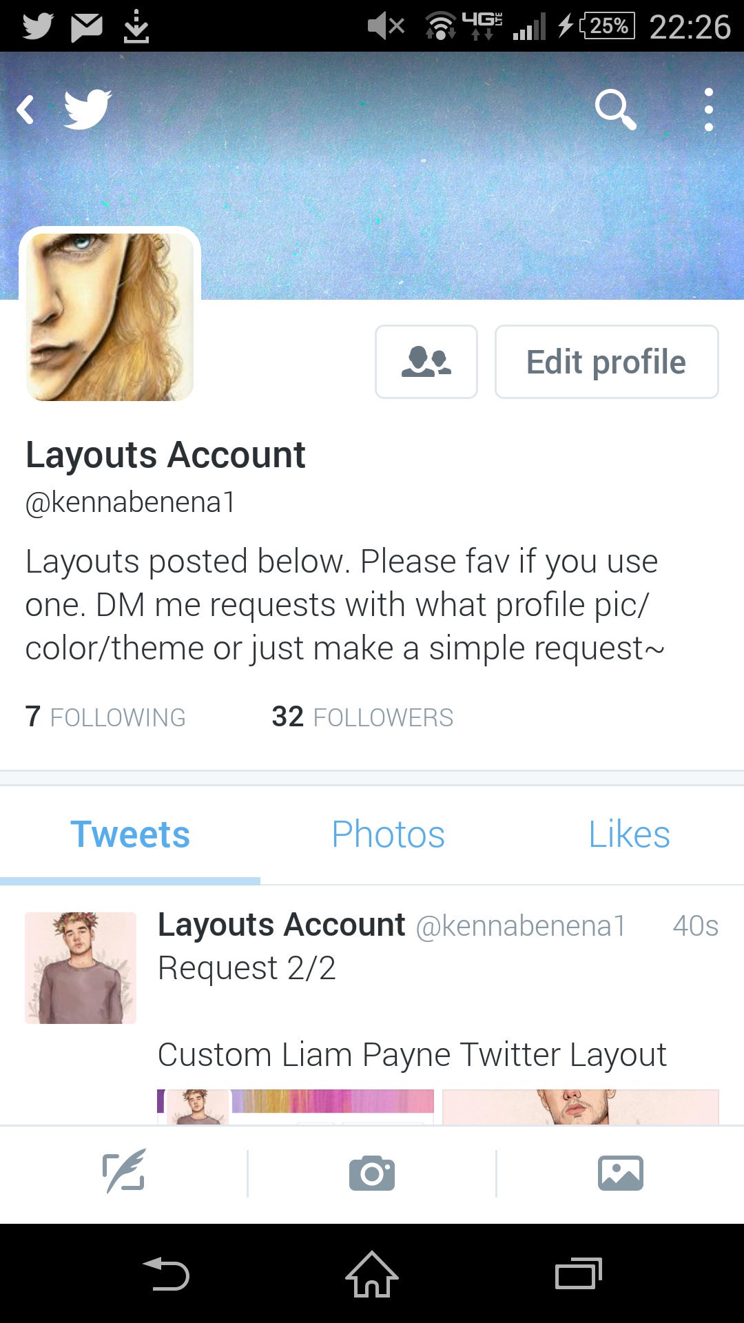 Twitter Page Layout