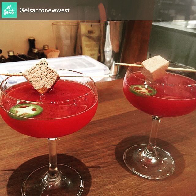 WhippedSweets's tweet image. This is an @el_santonewwest Rojo Diablo! 
#cocktails #jalapeños #spicy #marshmallows from@WhippedSweets