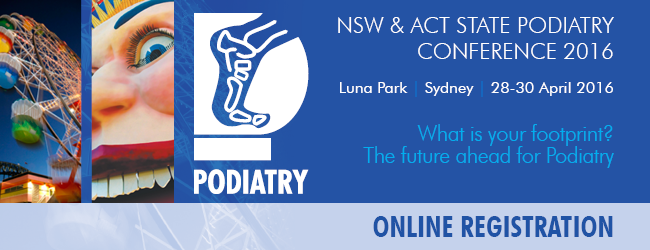 PodiatryNSWACT's tweet photo. Our 2016 #Podiatry #Conference is now open for #registrations so save your place now! https://t.co/k7vR4tGJNB https://t.co/hxbjZXa6Pl
