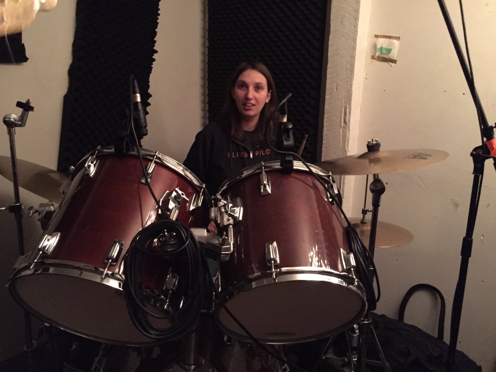 wintermitts's tweet photo. Swann is back behind the kit! #threeyears https://t.co/DE3Yh4Fuc4