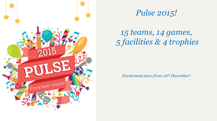 sanchetd's tweet image. #Pulse2015 underway with a bang @PersistentSys #Persistent25 | 25 days competitive team-games until Jan 8 2016!