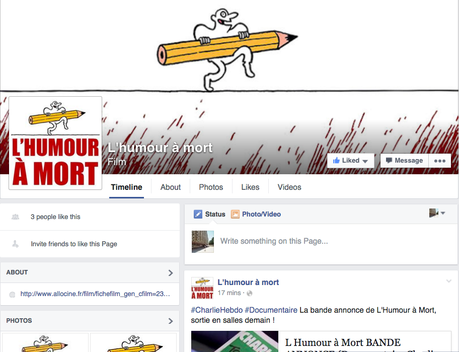 DocenStock1's tweet photo. #Documentaire #CharlieHebdo #Humouramort Rejoignez nous sur notre page  https://t.co/R3BkAOD3bJ @Pyramide_Films https://t.co/ID8e4GLlQR
