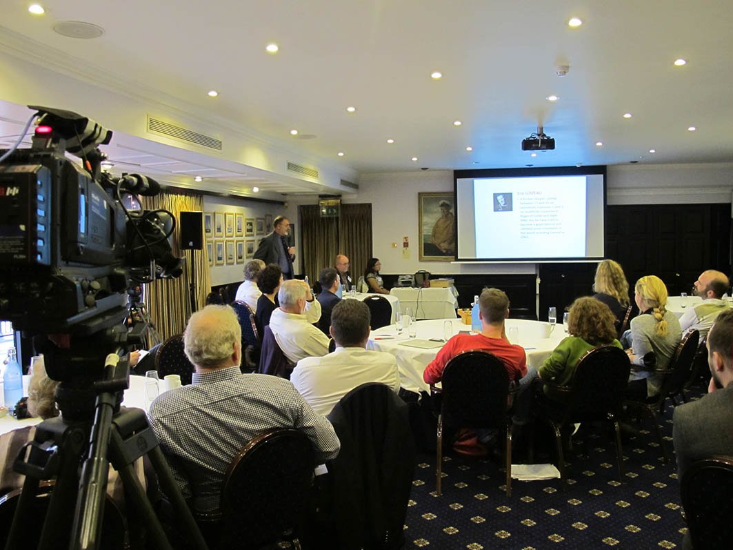 A la présentation du #GoldenGlobeRace à Londres avec une grande partie des concurrents.