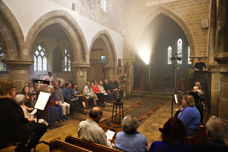 NPtheatre's tweet photo. Found new ways to engage with rural audiences #EyamChurch, Sneinton @RenewalTrust, @NorthantsCF #NP12Days https://t.co/VOF8ZVgINu