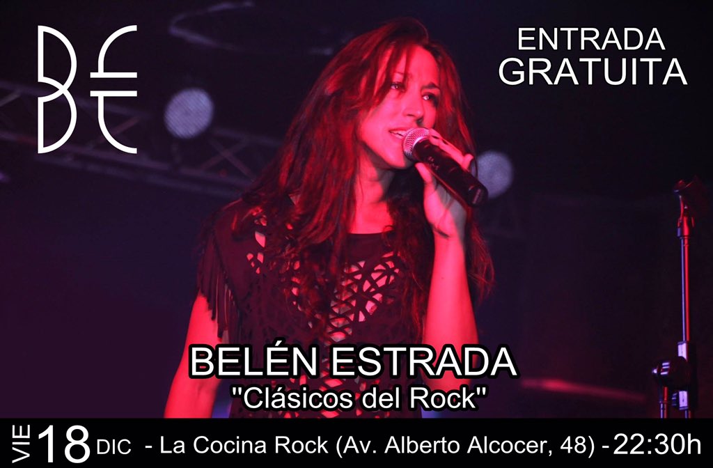 ImPossibleTalen's tweet photo. El viernes, @BelenELaVoz en concierto en @lacocinarock con Clásicos del Rock. A partir de las 22:30h. Planazo! 😉 https://t.co/JJHKqWeHrd