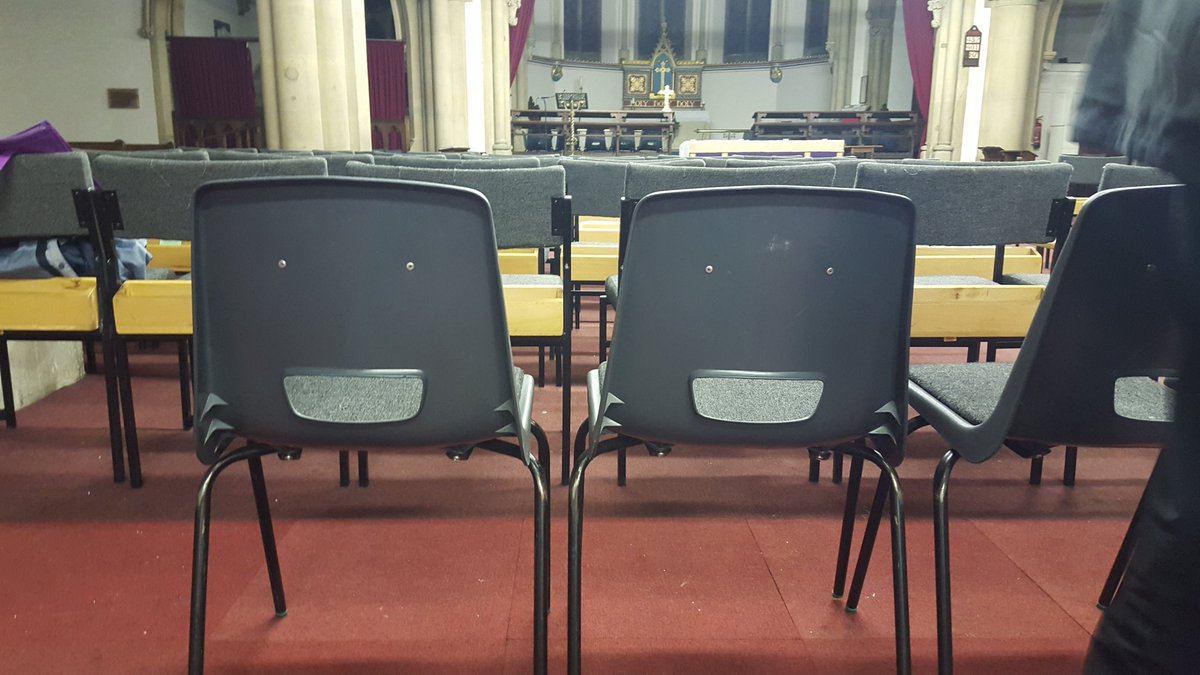 It's practice night and even the chairs are excited.