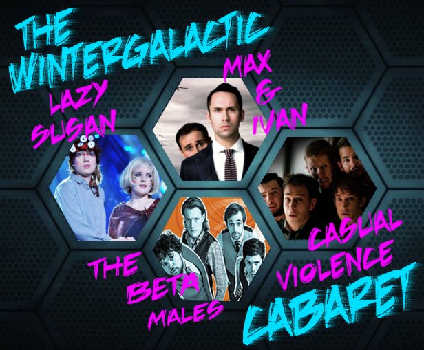 maxandivan's tweet photo. #SATURDAY! @Kill_Beast! @comedysusan! @betamalescomedy! @casualviolence! #Wintergalactic! https://t.co/4EOoQcsMeR https://t.co/wXneQ5pBfE