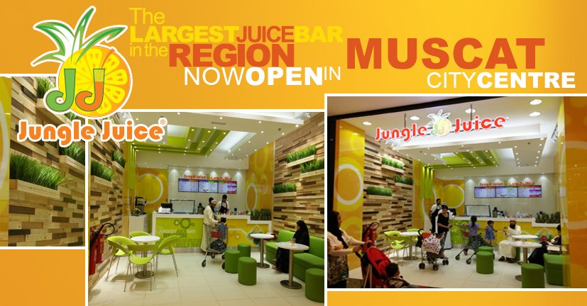 junglejuice's tweet photo. The most loved Juice Bar is Now Open at #oman in #CityCentreMuscat #JungleJuice https://t.co/D92gMDp9BG