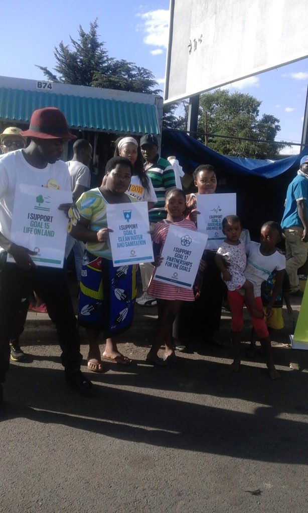 #action2015 in the east rand Johannesburg. Together against #climatechange #inequality #poverty