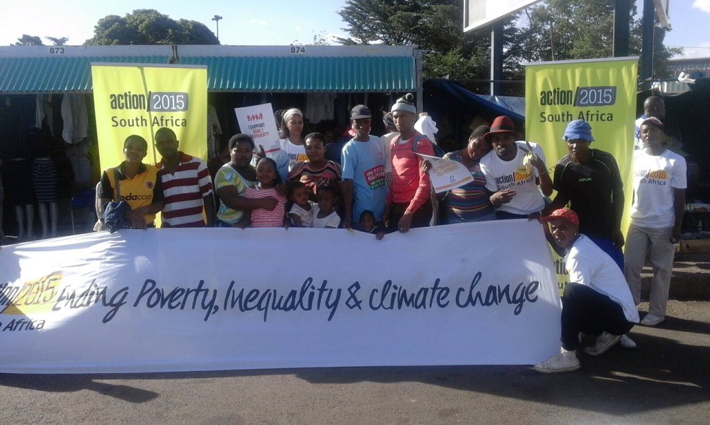 Mzansi United against #climatechange #poverty #inequality