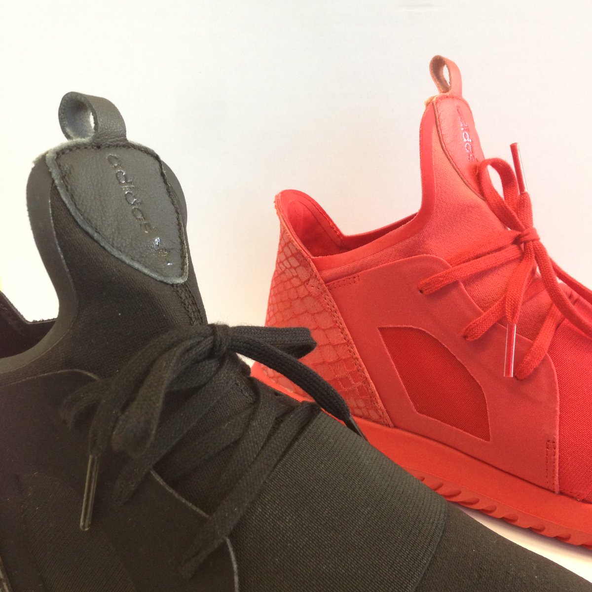 PROnL's tweet photo. NEW ARRIVALS | adidas Tubular Defiant W | All Red | All Black | Check your size here:  https://t.co/0Hg7O24iNG https://t.co/586sQgJhkl