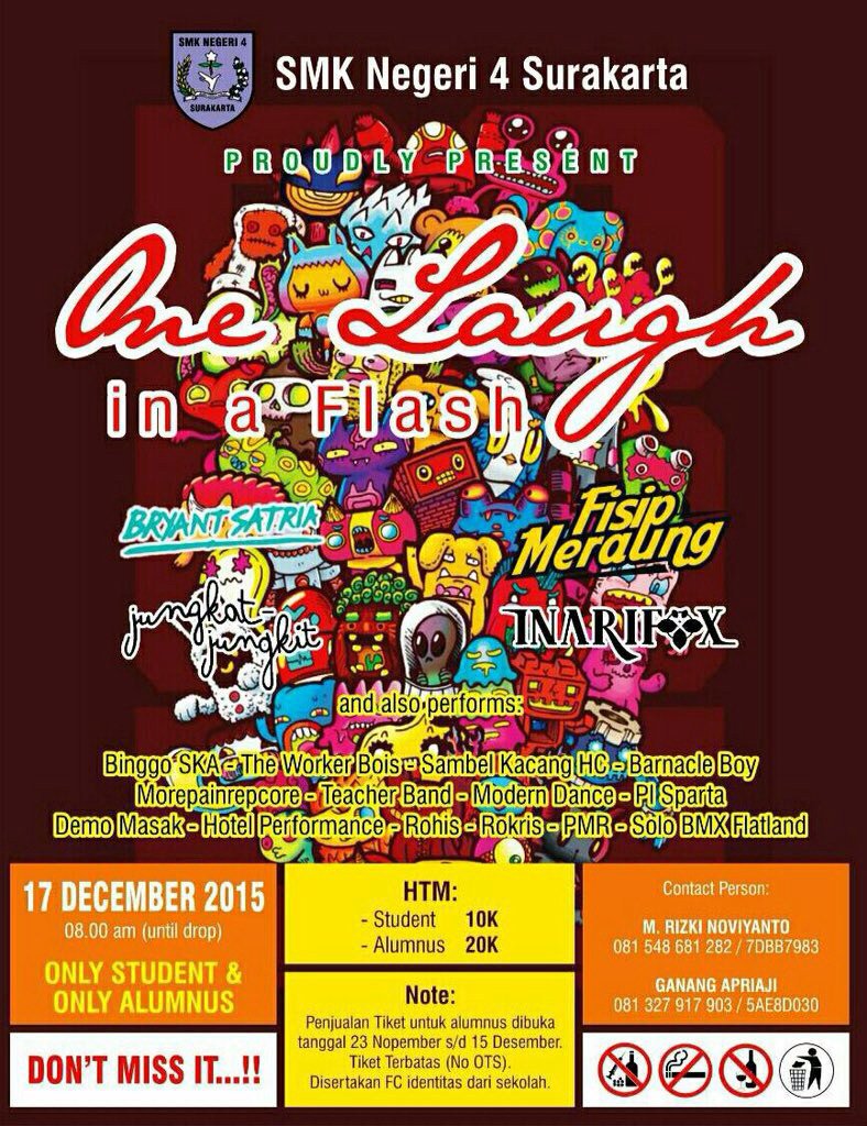 fisipmeraung's tweet image. Yang terdekat, hari kamis 17 Desember 2015 di SMK N 4 Surakarta (intern+alumnus). Sampai jumpa!!