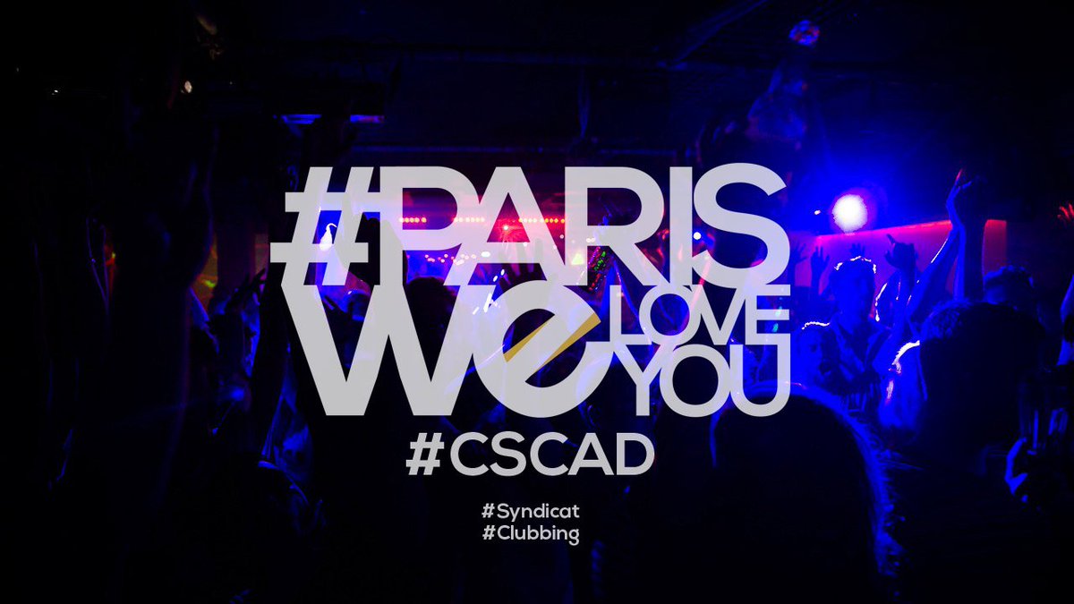 CultureNuit's tweet photo. #CSCAD #ParisWeLoveYou #Clubbing #Syndicat https://t.co/OoVVBmOfeg