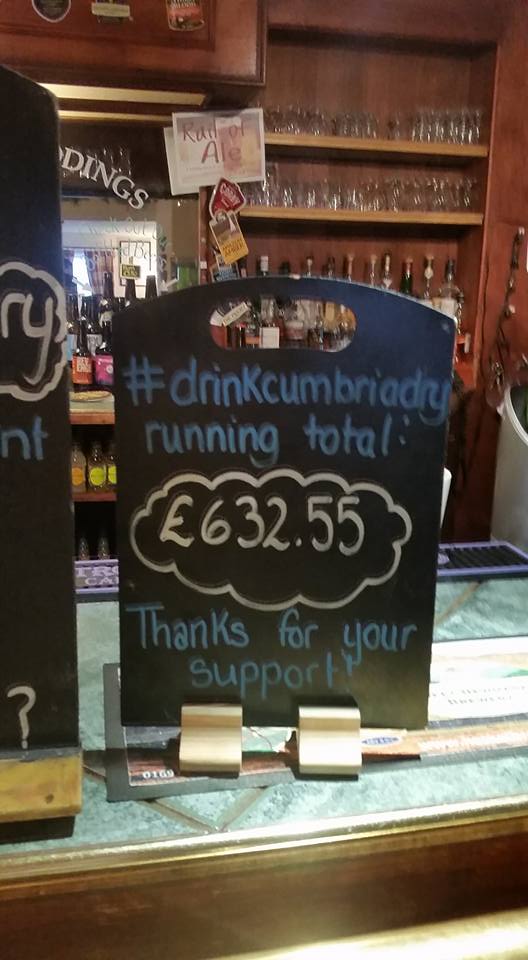MiddleRuddings's tweet photo. After our first count up we've made an amazing amount, and still have two donated barrels to sell! #drinkcumbriadry https://t.co/F2XTIx2gKF