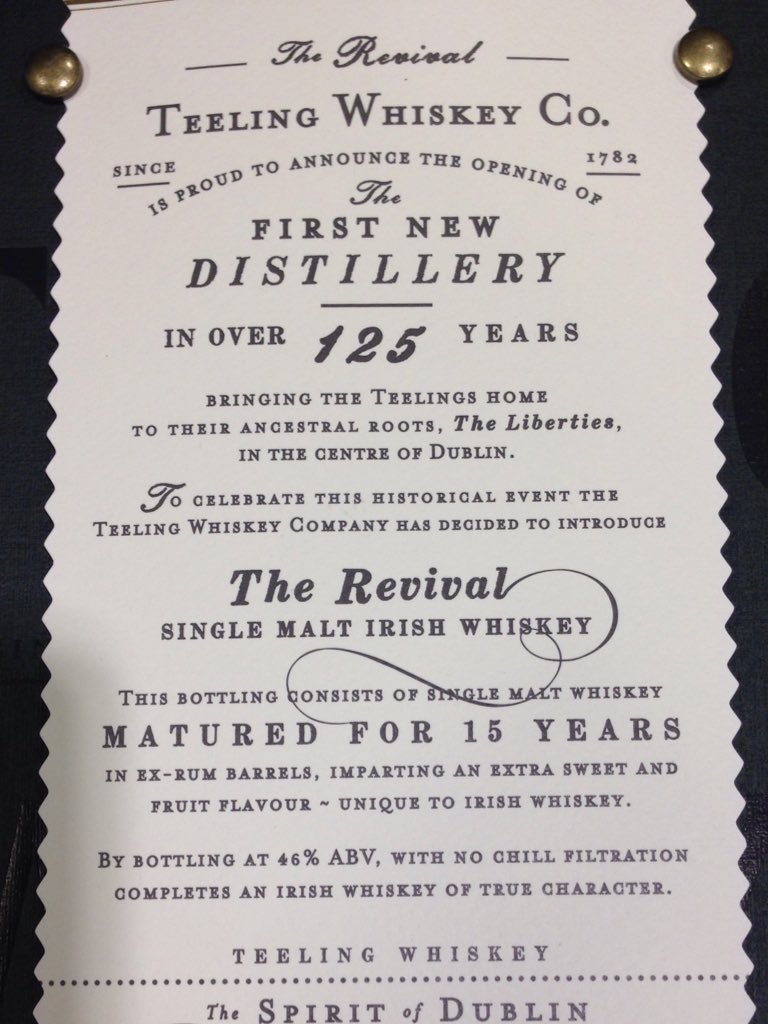 PhilMBev's tweet photo. Christmas had come early ....oh yes ! Teeling Revival @TeelingWhiskey @eauxdevieuk #celebration #Revival #Distillery https://t.co/JvblDAxTcv