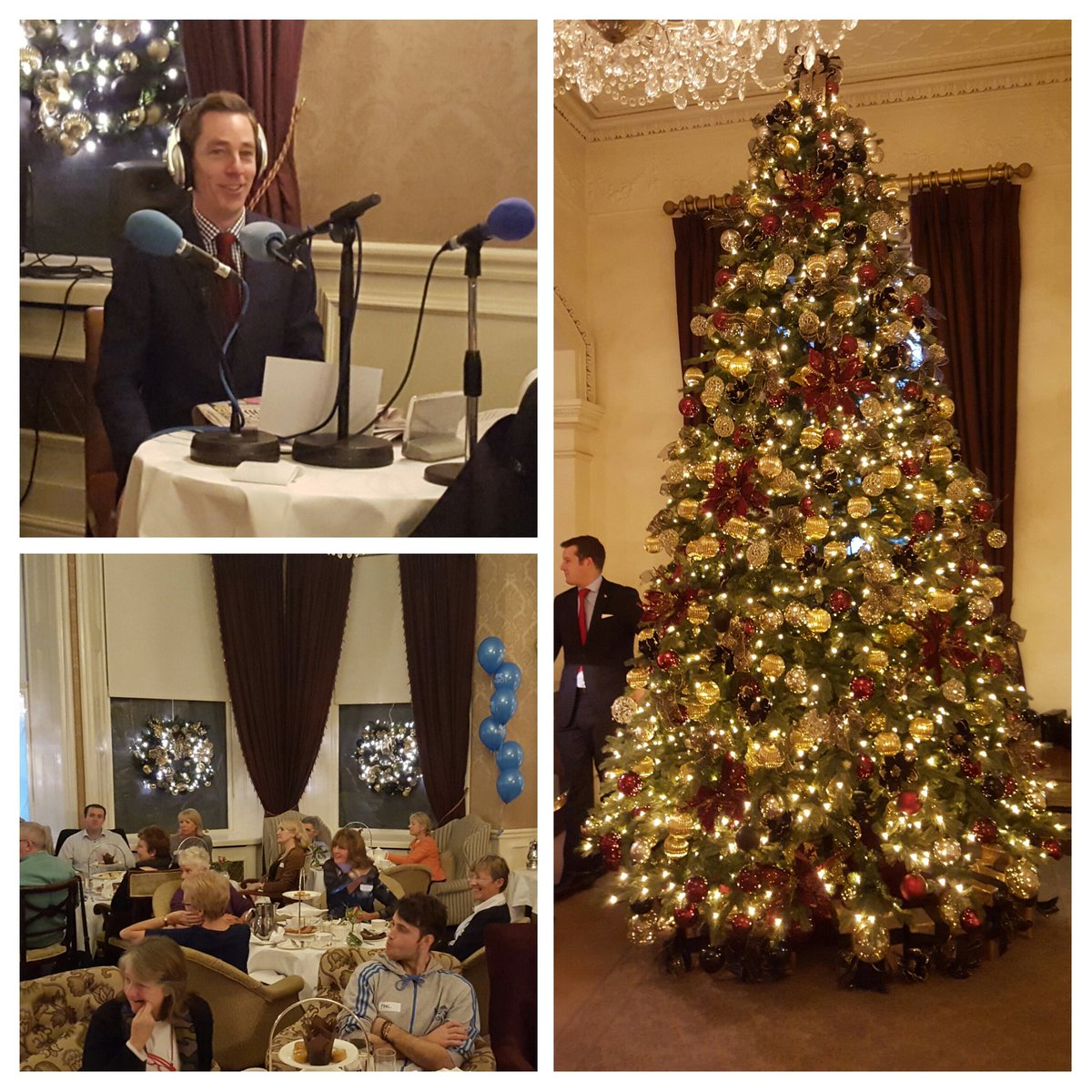 OliverCallanRTE's tweet photo. We're live in the @theshelbourne in Dublin for our Christmas Show on @RTERadio1 Happy Christmas! https://t.co/MsnkdWZuFu