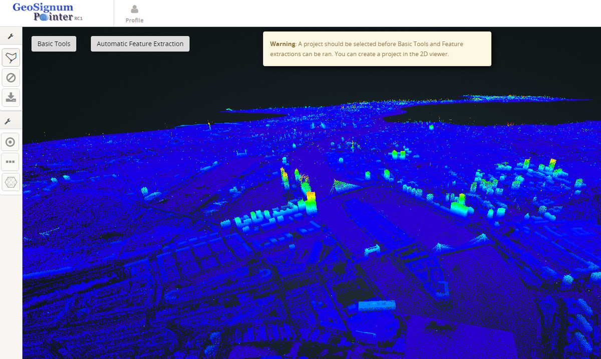 geosignum's tweet photo. The city of #Rotterdam #LiDAR is in the #PointerPlatform.Over 55Billion points.#Stadsbeheer010,#stadsontwikkeling010 https://t.co/cCXmeZeGnq