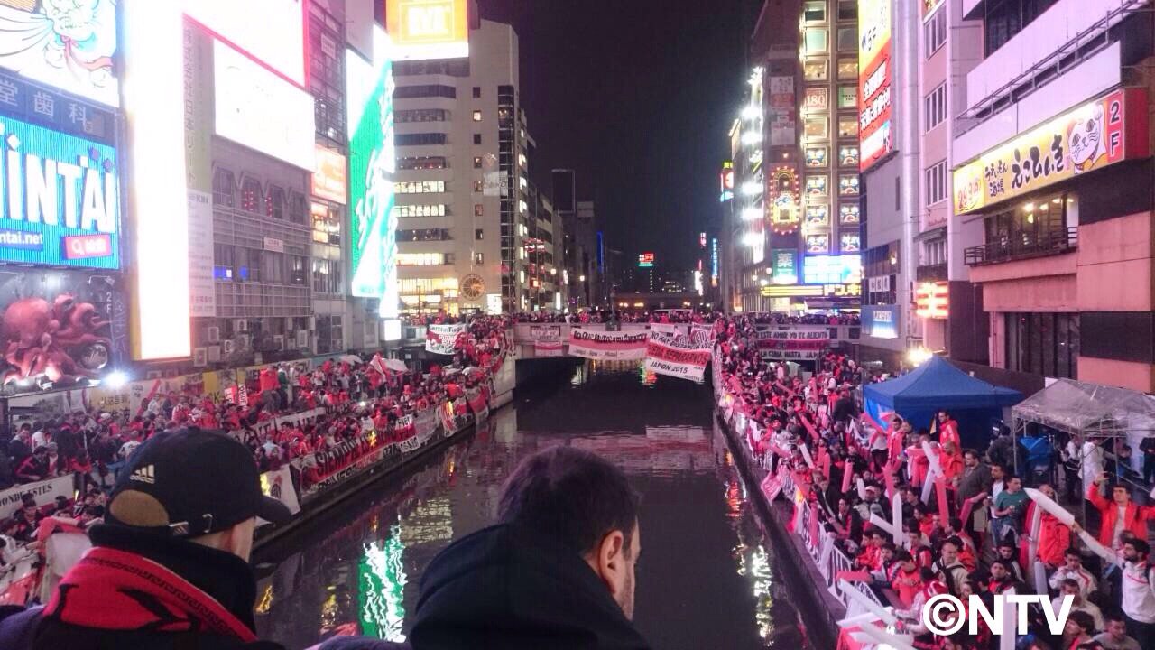 日テレサッカー公式 あす16日19時 生放送 準決勝 サンフレッチェ広島 リバープレート 南米王者 リバープレートサポーターは アルゼンチンから大勢 大阪まで来ました 道頓堀にこんなに集結するサポーター Ntv Cwc クラブワールドカップ