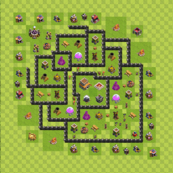 BUILDER_COC's tweet photo. TH8 TROPHY BASE #ClashOn https://t.co/Bj3UgALC61