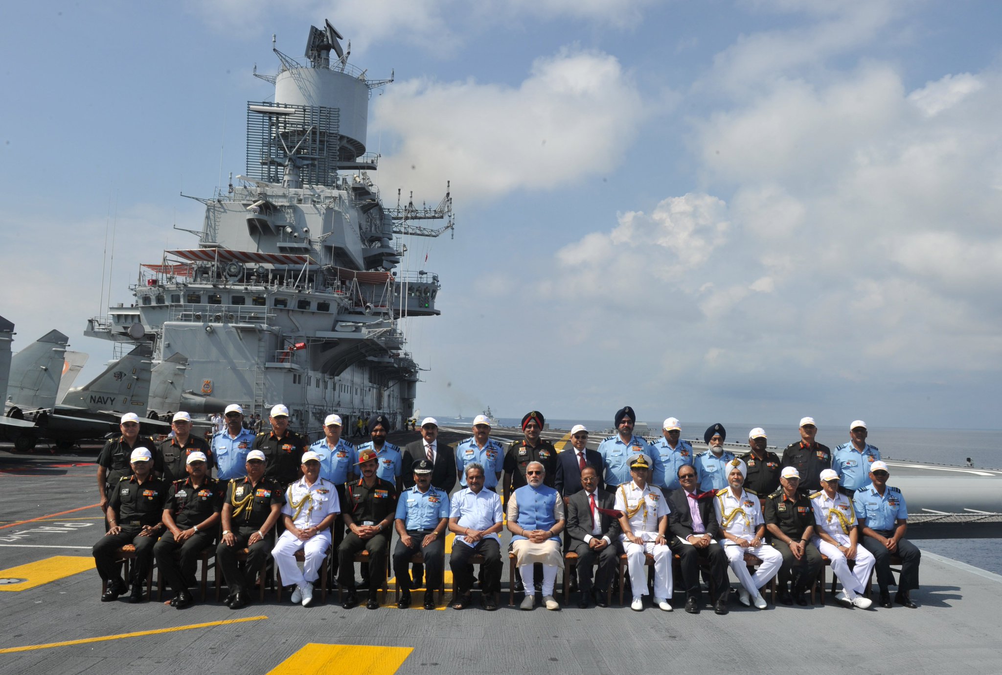PMO India on Twitter "With defence personnel at INS Vikramaditya. PM